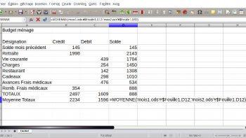 vignette creer formule cellules feuilles differentes