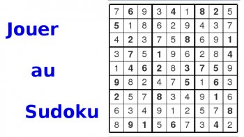 Jouer au Sudoku sur Ordissinaute