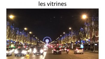 La période de Noël est une période spéciale à Paris car l'atmosphère est à la fête ! Les avenues et les magasins sont décorés... 