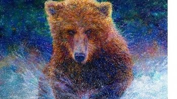 Oubliez les pinceaux… Iris Scott est une artiste américaine dont les peintures surprenantes sont exclusivement réalisées avec ses doigts !
(source internet )