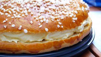 La tarte tropézienne est beaucoup plus gourmande qu'une brioche au sucre classique. Voici la recette de notre chef ordissinaute Lucciolo.