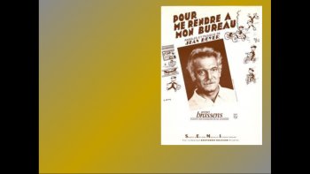 Pendant l'occupation, Brassens chante les difficultés pour se rendre
à son bureau.