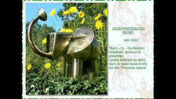 Je verrais bien ces sculptures
TOUTES À PARTIR DE MATÉRIAUX DE RÉCUPÉRATIONS. 
parfois classiques parfois humoristiques,dans un jardin.