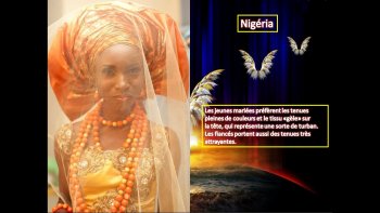 un petit aperçu  des différentes tenues de mariés dans le monde ,,,,
chaque pays a ses coutumes ,,,ses toilettes  diverses et colorées,,
en France chaque région  a ses costumes ,,



mais le mariage Français reste élégant et  romantique ..
 la robe Blanche  pour madame et le costume pour monsieur

je suis pour la simplicité ..

source internet .(partagé avec JB44)