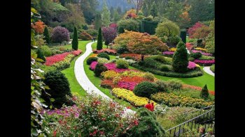 Pas trop dépaysant, ce jardin mexicain...
ll est coloré, avec un petit air de chez-nous !