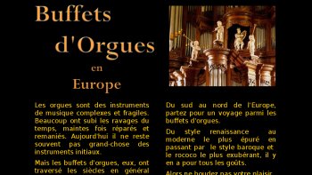 Les plus beaux "buffets d'orgues" dans le monde 

j'ai trouvé un musique  ,adaptée  ..,il faut baisser le son...
