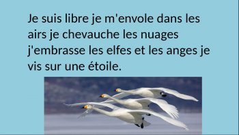 Qui n'a pas fait le rêve, d'être libre "comme un oiseau
de toutes les couleurs" ? C'est la chanson de Gilbert Bécaud.
Hélas ! sans la musique... de la chanson.