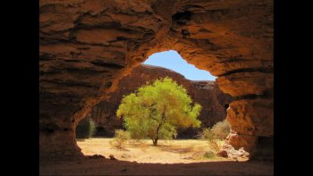 Sahara grandiose : aiguilles, arches, cathédrales de pierres, dunes, 
labyrinthes mystérieux, acacias transformant les oueds en rubans verts.