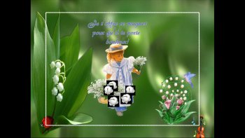 Je vous offre un brin de muguet porte-bonheur.