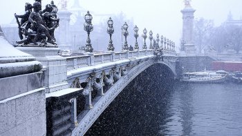 La neige à Paris n'a rien d'agréable pour les personnes devant se déplacer.
En effet, les rues et les trottoirs sont glissants. Les voitures avancent au pas.
Sur les trottoirs, la neige sale est sommairement enlevée, elle fond, forme un amas de gadoue et quelques personnes de tous âges glissent et tombent.

En revanche, les parcs sont beaux, d'où ces quelques photos.