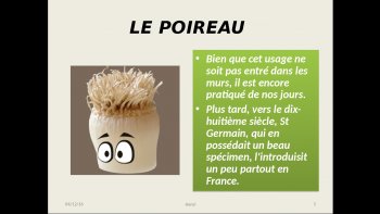 Le poireau n'est pas toujours ce que l'on croit...