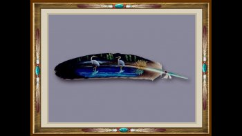 Quand la plume prête sa légèreté, au pinceau, pour accueuillir  de merveilleux invités de tous crins!