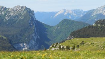 L'alpe de Ste Marie du Mont , du pré orcel à la croix ,descente par les belles ombres