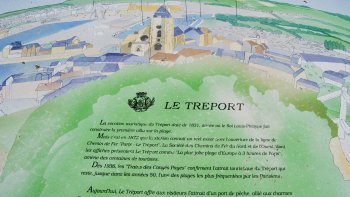 En cette si jolie et variée  NORMANDIE  Le TREPORT est un site très privilégié,
avec ses falaises les plus hautes d'  EUROPE, 110 mètres, son port de pêche
et le nouveau  FUNICULAIRE  depuis  2006  qui permet de prendre facilement
de la hauteur.
Survol et découverte en photos.
Anny.