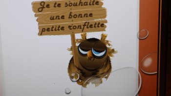 "Ne perdez pas votre"enthousiasme" amusez vous"....