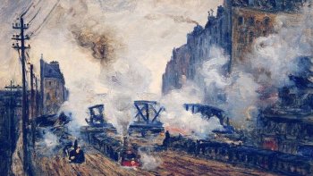 Des artistes se sont intéressés aux transports ferroviaires, voici aujourd’hui quelques toiles sur le sujet.