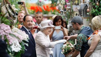 Promenons-nous en compagnie de Louisette au marché aux fleurs Reine Élisabeth II. On y apercevra tous types de fleurs : azalées, choux, cyclamens...