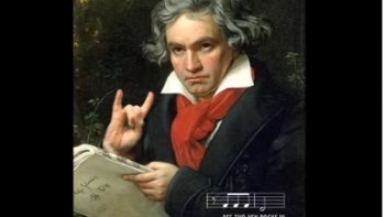 l'hymne ou ode à la joie, est un poème de Friedrich von Shiller en 1785. il est connu comme finale du 4éme et dernier mouvement de la 9éme symphonie de Beethoven. devenu hymne officiel, de l'hymne  européen en  85...ce texte chanté dés le 4éme mouvement, comprend de légères variations....ce poème célèbre  l'idéal de l'unité, et de la fraternité  humaine.....Un  beau  rêve, mis à mal  de nos  jours....Continuons  de rêver,  et  surtout d'espérer !...........(source Wikipédia)