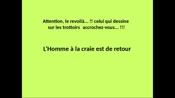 Un génie qui travaille sur les trottoirs, en trompe-l’œil... vraiment stupéfiant !!