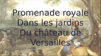 Pour tous ceux qui m'ont pas eu la chance de visiter les jardins du château de Versailles je vous emmène en promenade!!!