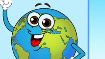 sur les bancs de l'école ,j'adorais l'histoire,,la géographie me passionnait moins 

mais JB44 a trouvé une solution  imparable  pour  s'y intéresser
une  telle mappemonde   éveille à la découverte  des 'continents " 