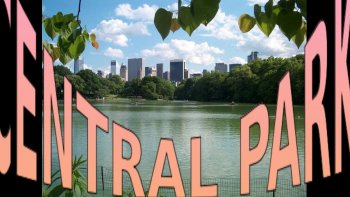 Central Park est un espace américain,de 341 hectares situé dans l'arrondissement de New york,