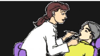 UN PEU D'HUMOUR ...
Un de mes "amis "ordissinaute "  a trouvé   "UNE dentiste "" qui va faire beaucoup de tort  à ses collegues masculins ...


