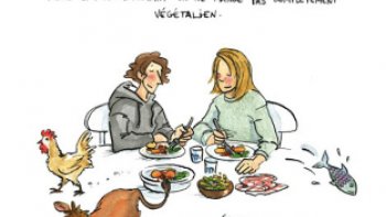 Cette BD, raconte ce qu'on vit quand on devient végétarien-ne...