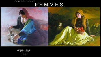 femmes les couleurs vives de vos tenues,contrastent avec votre tristesse. le temps passe.....Le coeur se brise....Vos amies,sont là.......Peinture et texte auteur inconnu.