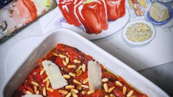 Voici un plat qui fleure bon l'été. L'apéro et la méditerranée, normal, il est une réminiscence des années Algérienne de bd. Enrichi d'inspiration Niçoises et Italienne.