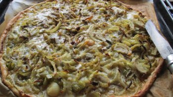 Chef minou revient de plus belle avec une recette succulente la QUICHE AU FENOUIL ET AU ROQUEFORT. bon appétit !