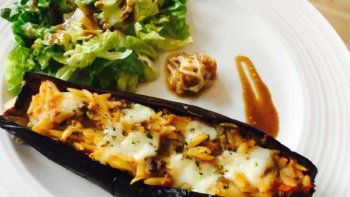 un plat délicieux connu chez des amis en Italie qui marie bien terre et mer