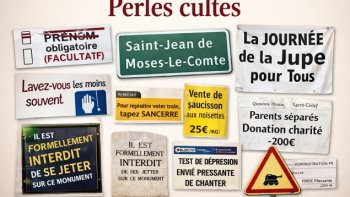 "Les mots font des cabrioles* 
"les fautes deviennent poétiques*
       Et l'absurde se met en scène*_