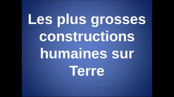  constructions humaines