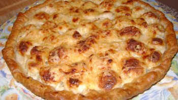 tarte au boudin blanc.