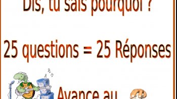 Des questions que l'on se pose  parfois......Quelle chance, d'avoir des explications,dans ce diaporama !