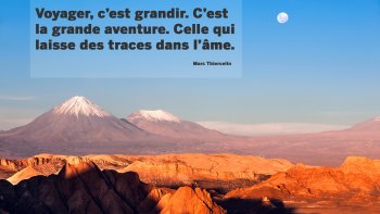 "les voyages nous donnent des ailes' la musique nous fait planer"...